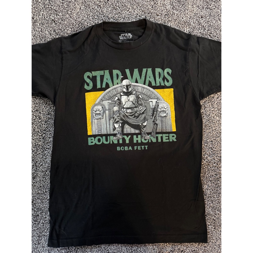 Star Wars Boba Fett Bounty Hunter T-Shirt Fifth Sun Black Mens Medium
